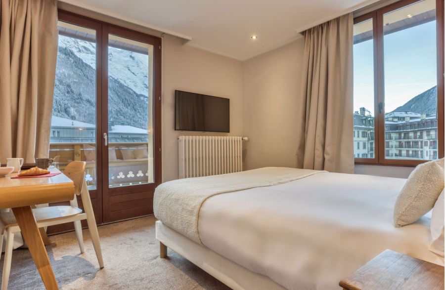 Chambre double vue Mont Blanc
