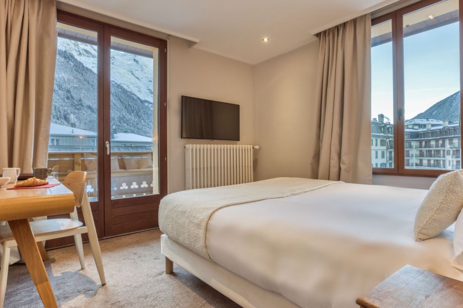 chambre vue mont blanc chamonix